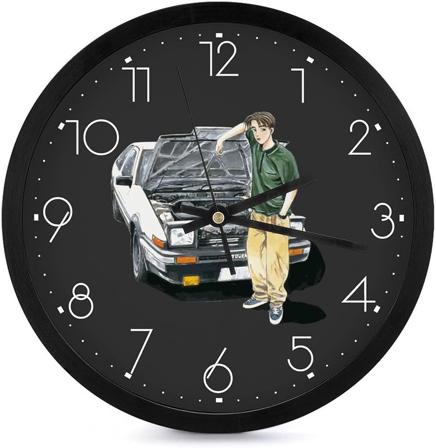 Amazon.co.jp: 掛け時計 頭文字d イニシャル D 藤原拓海 壁掛け時計 Amazon.co.jp: 掛け時計 頭文字d イニシャル D 藤原拓海 壁掛け時計